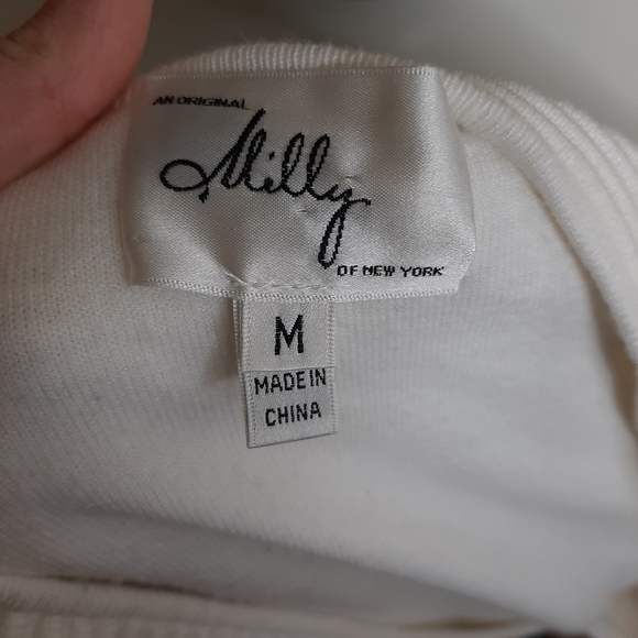 Milly of New York white sleeveless dress size M - Picture 4 of 5